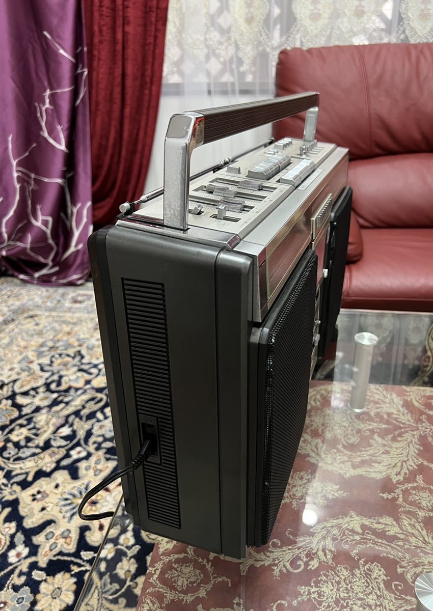 昭和レトロSHARP シャープ ラジカセ GF-508SB美品動作品内蔵Bluetooth