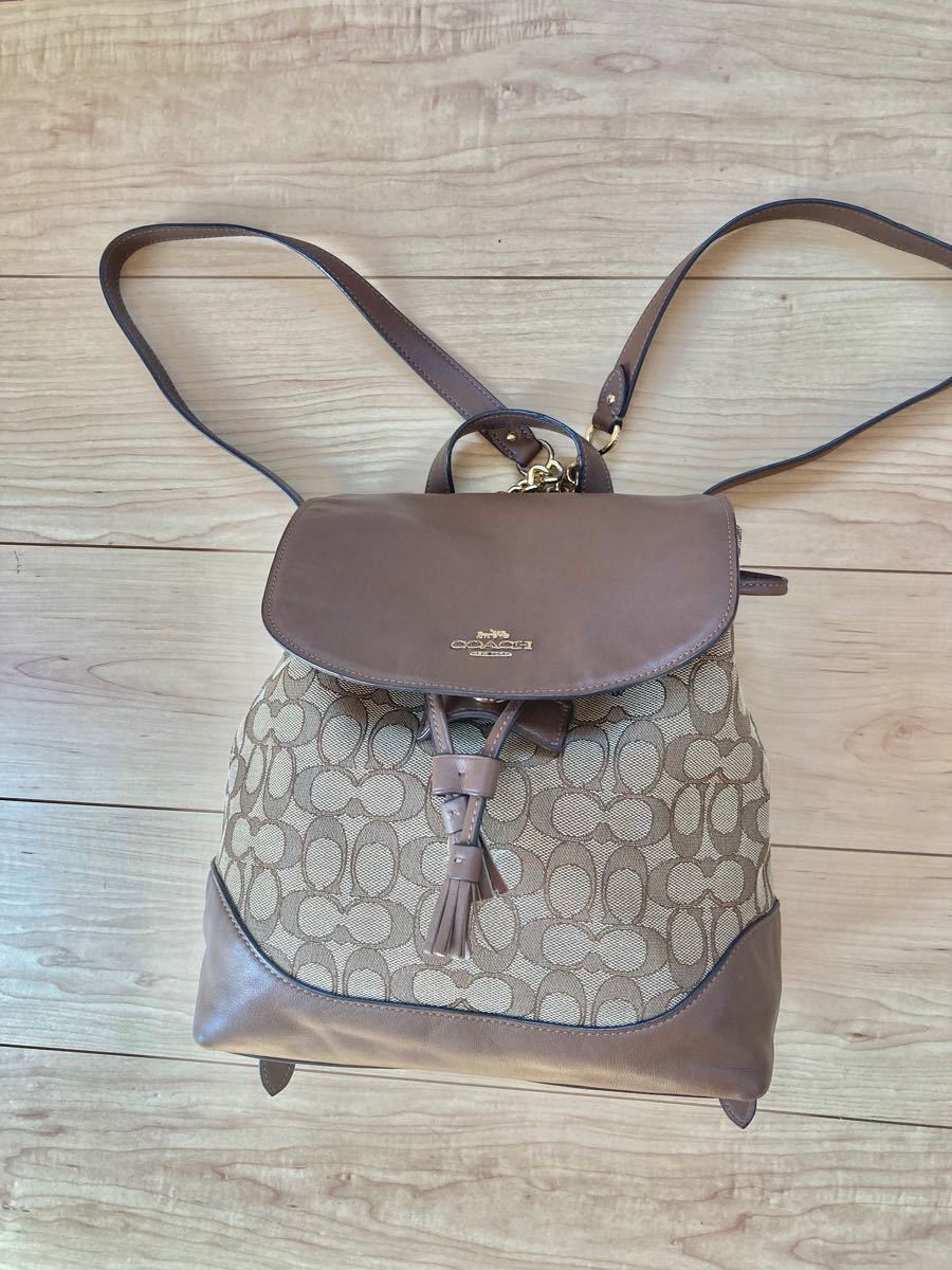 コーチ COACH シグネチャー リュック 馬車金具|Yahoo!フリマ(旧