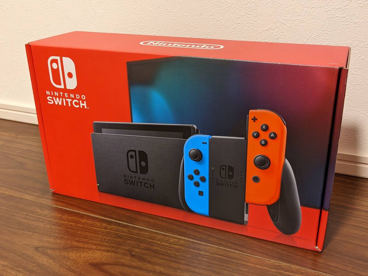 新型 Nintendo Switch Joy-Con(L) ネオンブルー/(R) ネオン レッド
