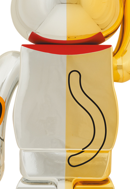 BE@RBRICK 招き猫 千万両 金×開運 銀 1000%