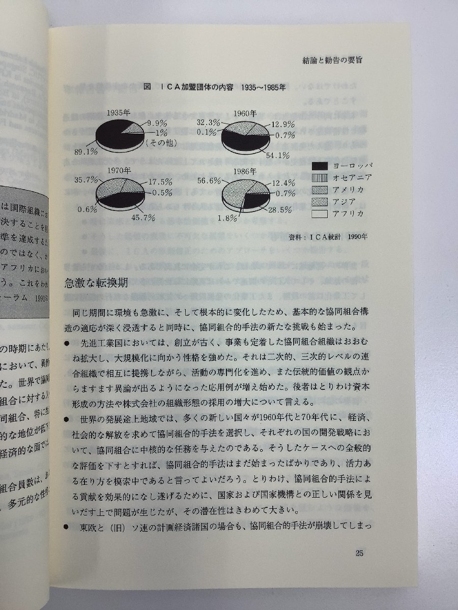 変化する世界 協同組合の基本的価値　S.Aベーク 著　日本協同組合連絡協議会(JJC)　ICA東京大会/生協【ta02l】_画像6