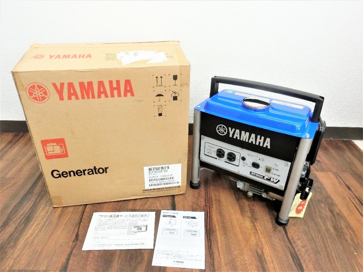桐生店【現状品】10-2 YAMAHA ヤマハ ポータブル発電機 EF900FW 50Hz