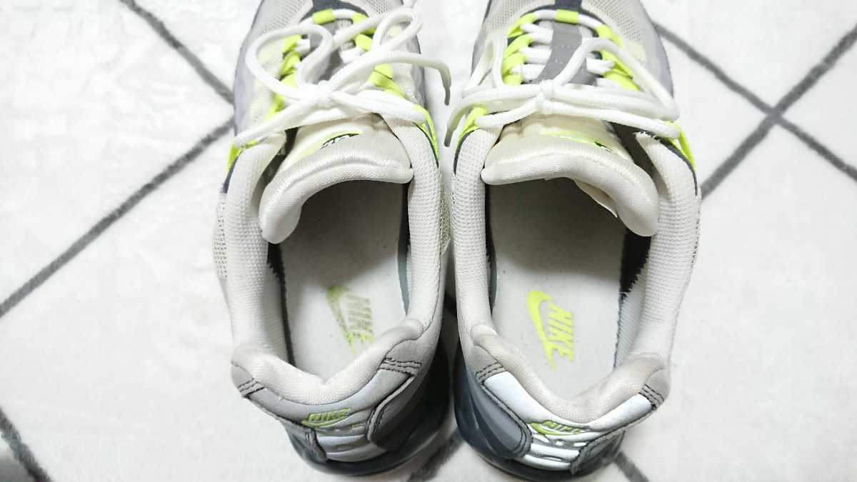 Nike Air Max 95 No Sew Neon ナイキ エアマックス ノーソー ネオン US9.5/27.5cm イエローグラデ 511306-040
