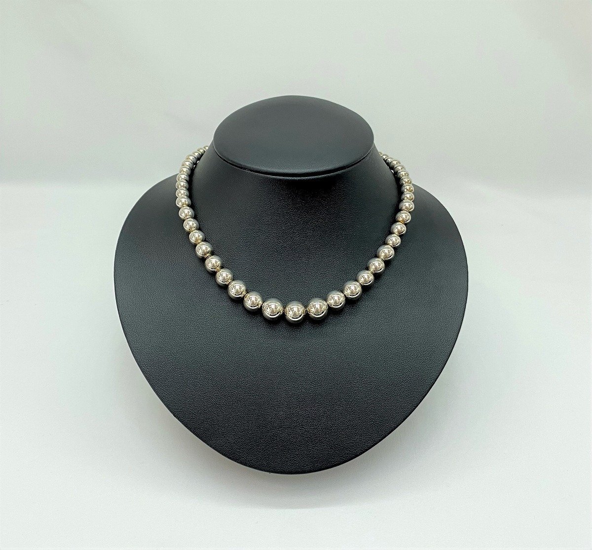 TIFFANY ティファニー ボールチェーンロングネックレス シルバー