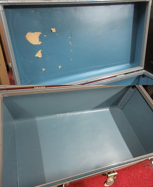 S4620 大型 アルミ トランクケース スーツケース 約79×46×33.5cm カギ