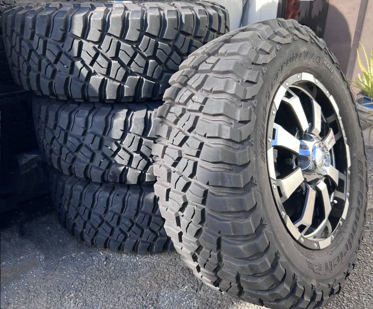 美品!MKW ランクル 5穴 タイヤ・ホイルセット!! LT275 70R18 125 1220 4本_画像2