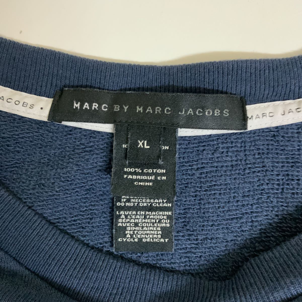 MARC BY MARC JACOBSマークバイマークジェイコブスロゴトレーナー スウェット古着XL_画像3