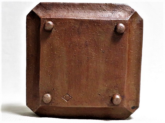  старый Bizen коробка для выпечки рука горшок времена Bizen . для сердце коробка 