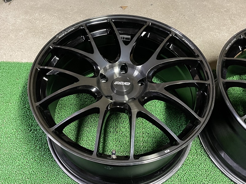 美品 RAYS 鍛造 G27 PM 19×9.5J ET+45/8.5J ET+36 PCD120 5H