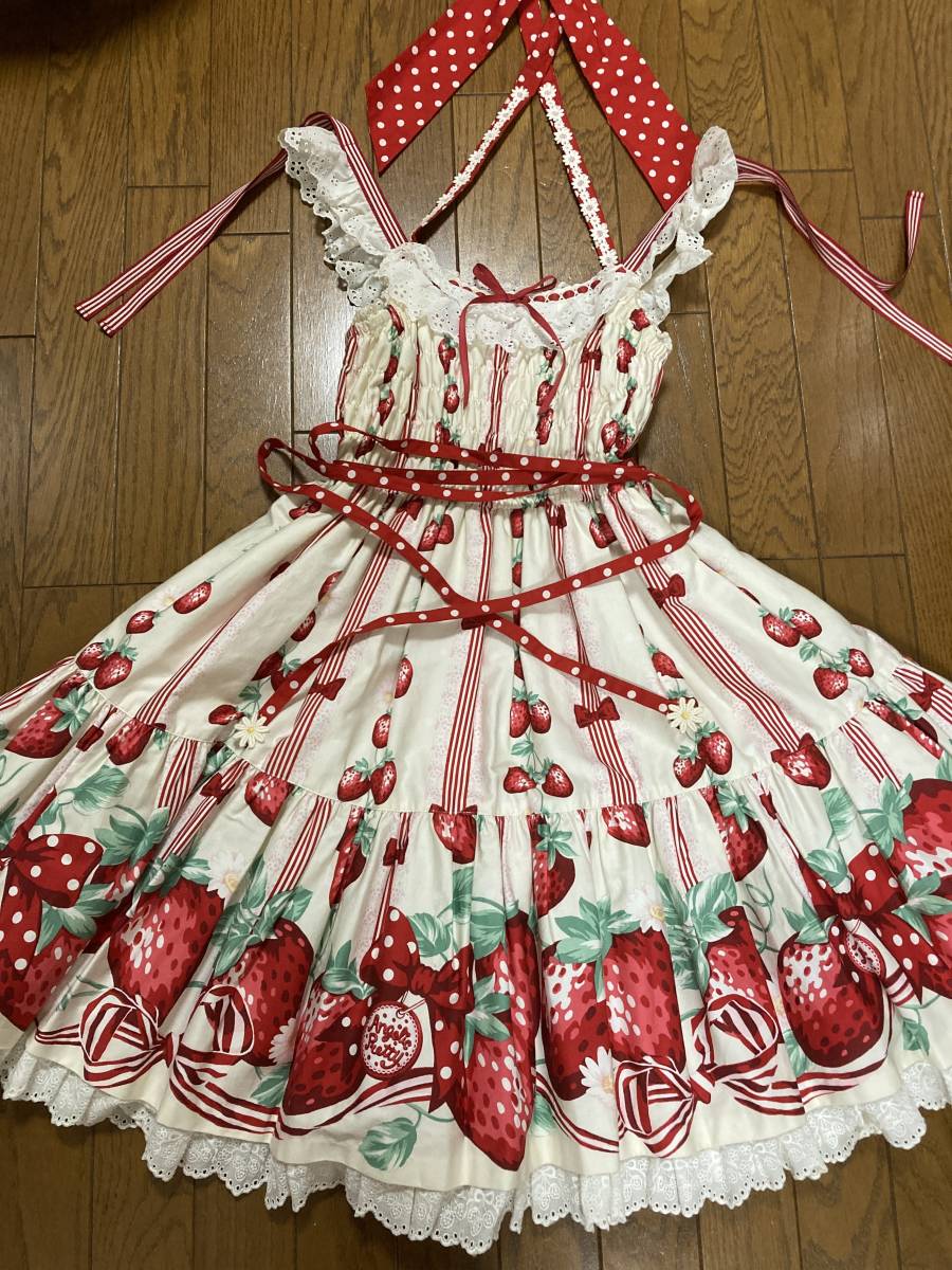 angelic pretty 摘みたてイチゴ 白 JSK gruporio.net