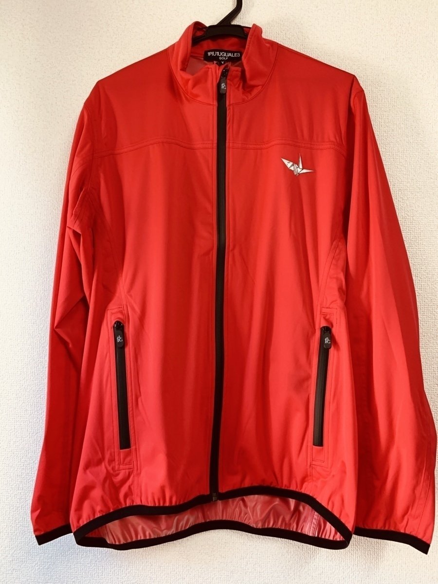 LADY'S 1PIU1UGUALE3 GOLF WIND JACKET ウィンドジャケット Mサイズ【レッド】MSB031 ？ RED ゴルフウェア レディース