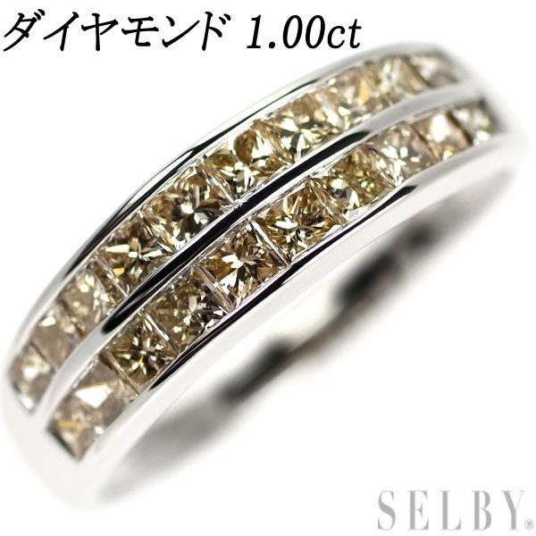 K18WG ダイヤモンド リング D1.00ct 新入荷 出品1週目 SELBY