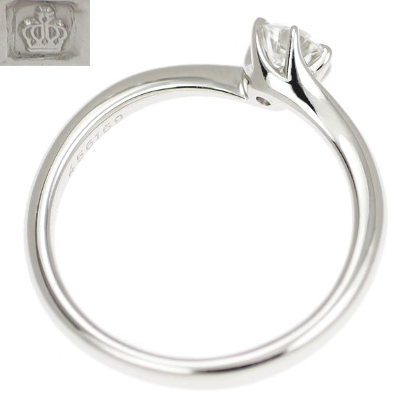 ロイヤルアッシャー ダイヤモンド 0.21ct F-VS1 リング Pt950 | www