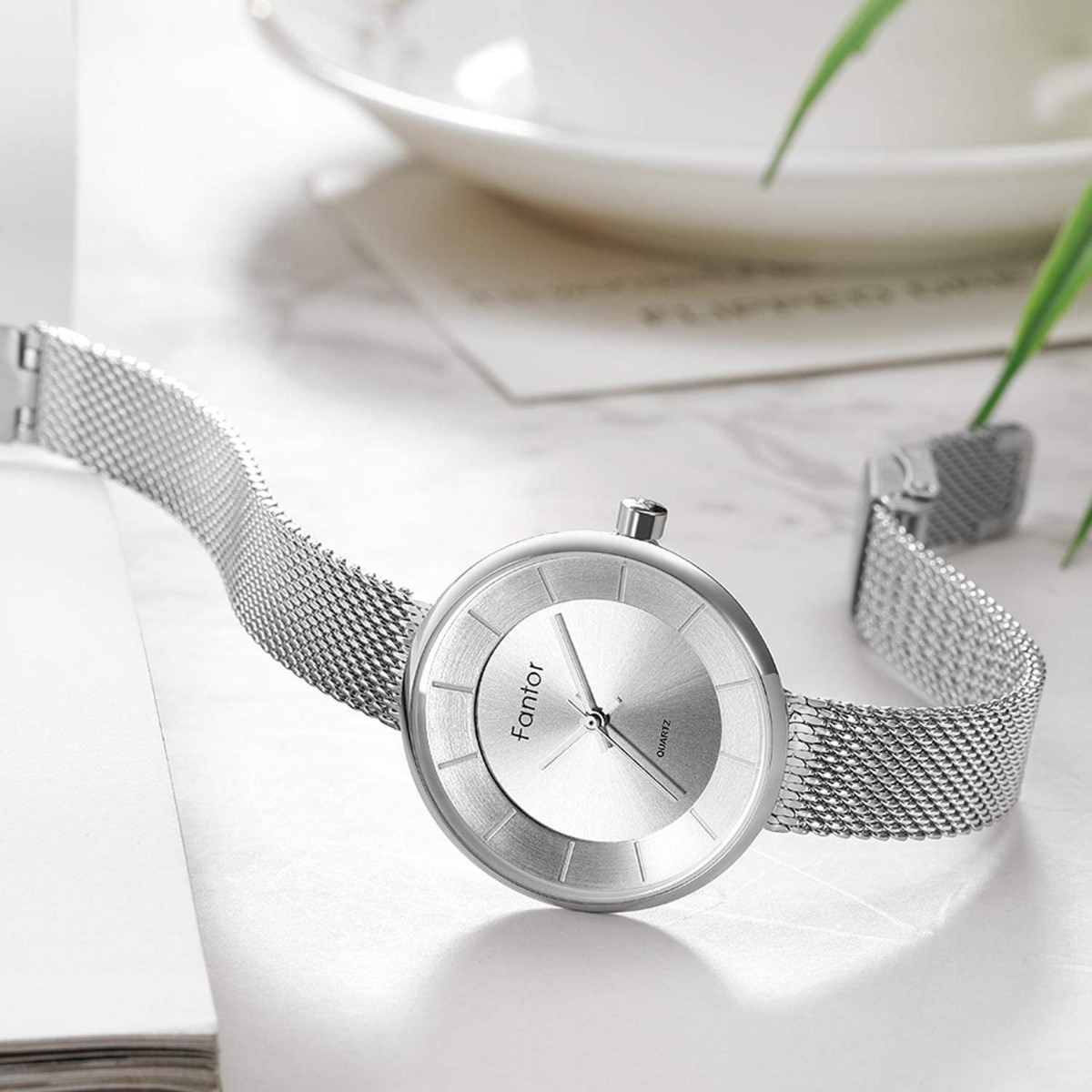 腕時計 レディース Fantor 極薄型 おしゃれ クラシック シンプル 女性 時計 33mm文字盤 