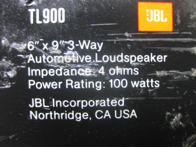  that time thing rare JBL TL900 6×9 3Way speaker left right set exclusive use JBL board attaching 