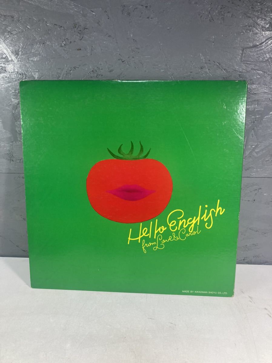 【2A14】A4 レコード LP HELLO ENGLISH FROM LOVE &CAROL_画像2