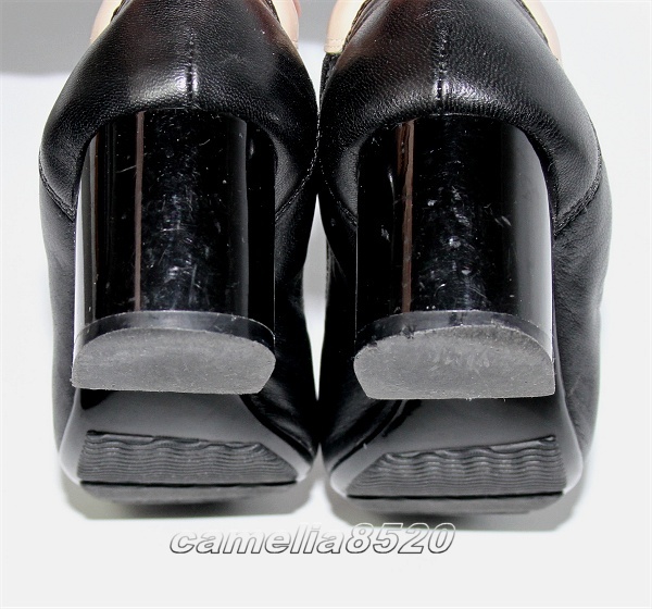 HOGAN ホーガン パンプス サイズ ベージュ 約22.5cm 中古 ブラック 本