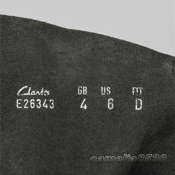 英国製 クラークス Clarks センターシーム サイドジップ ブーツ E26343 黒 ブラック レザー 本革 UK4 US6 約23cm 中古 美品 レディース_画像3