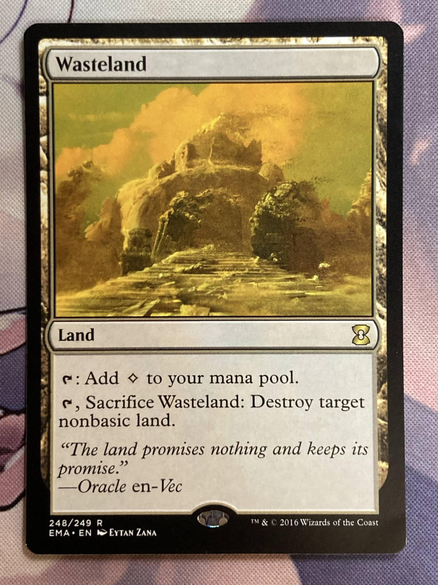 MTG　《不毛の大地/Wasteland》　EMA　英語_画像1