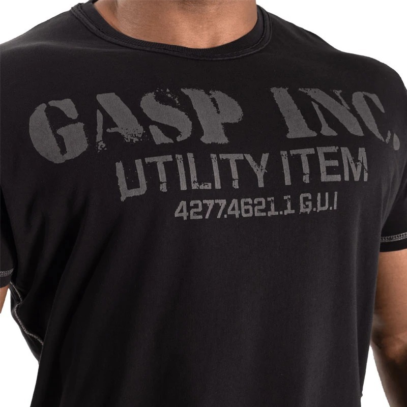 [ Manufacturers direct import regular goods ] GASP gas pgyasp Basic utility tea black regular Fit US size :L