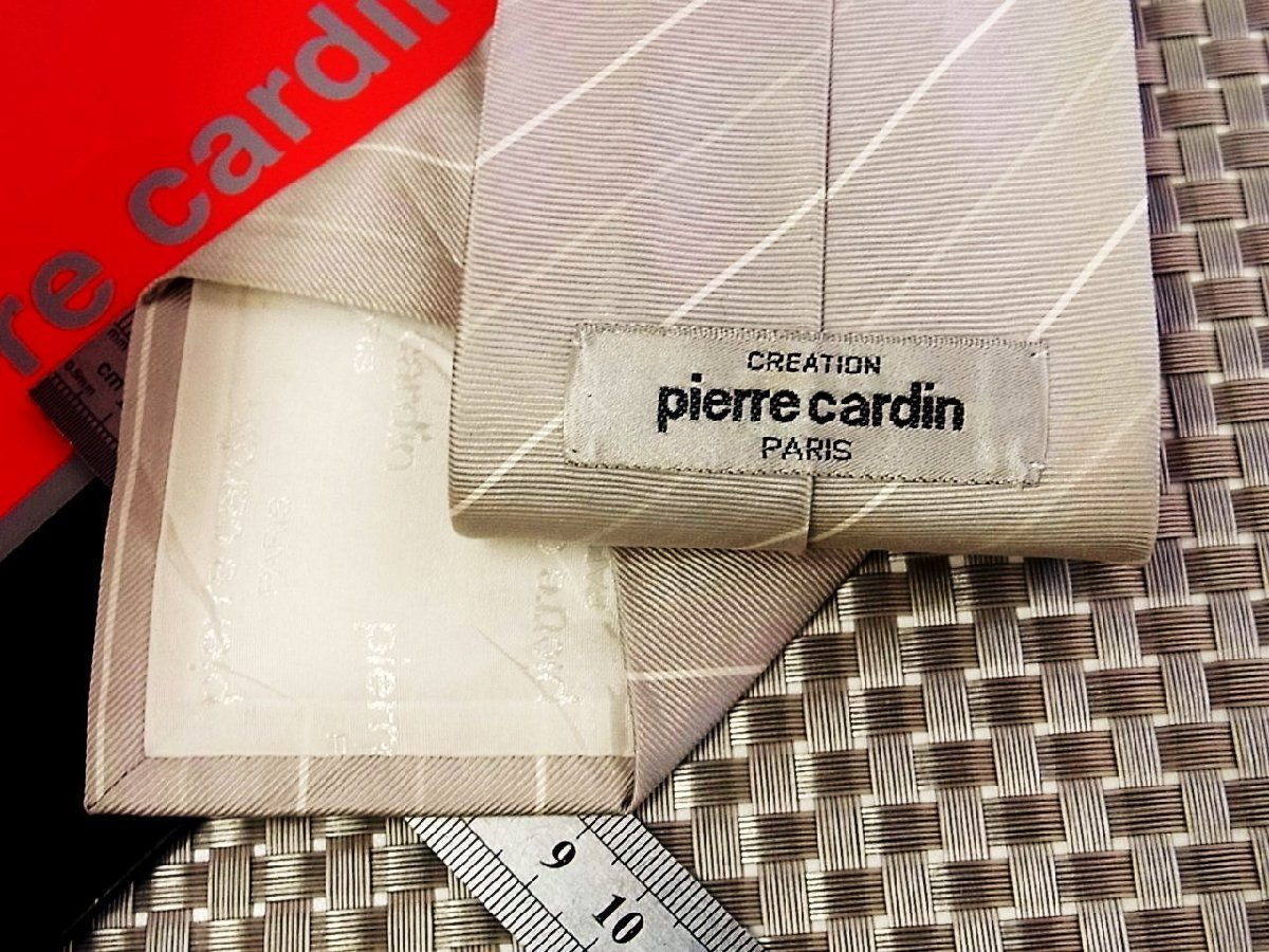 ♪28762C♪良品【フォーマル 白】ピエールカルダン【pierre cardin】ネクタイ_画像2