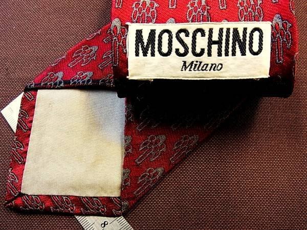 !0487C! superior article [ tree plant pattern ] Moschino [MOSCHINO] necktie 