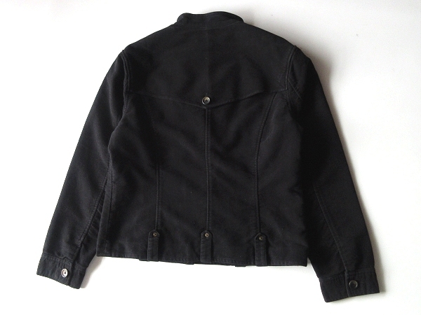 PINK HOUSE Pink House cotton molding s gold rider's jacket blouson L black black KANEKO ISAO Kaneko Isao 