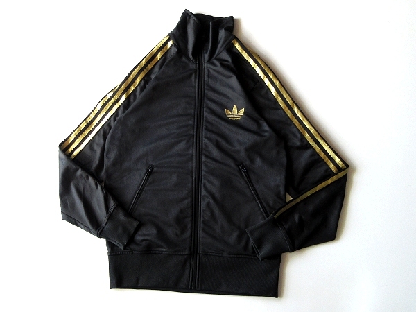 清春 Dir en gray 京着 adidas originals アディダス オリジナルス FIREBIRD TT ファイヤーバード トラックジャケット ジャージ S 黒金_画像2