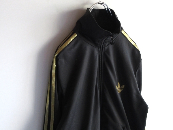 清春 Dir en gray 京着 adidas originals アディダス オリジナルス FIREBIRD TT ファイヤーバード トラックジャケット ジャージ S 黒金_画像9