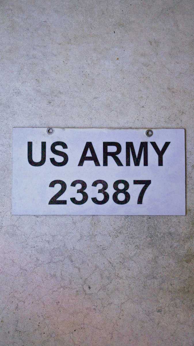 米軍(アメリカ軍) ライセンス プレート ナンバープレート U.S. Army