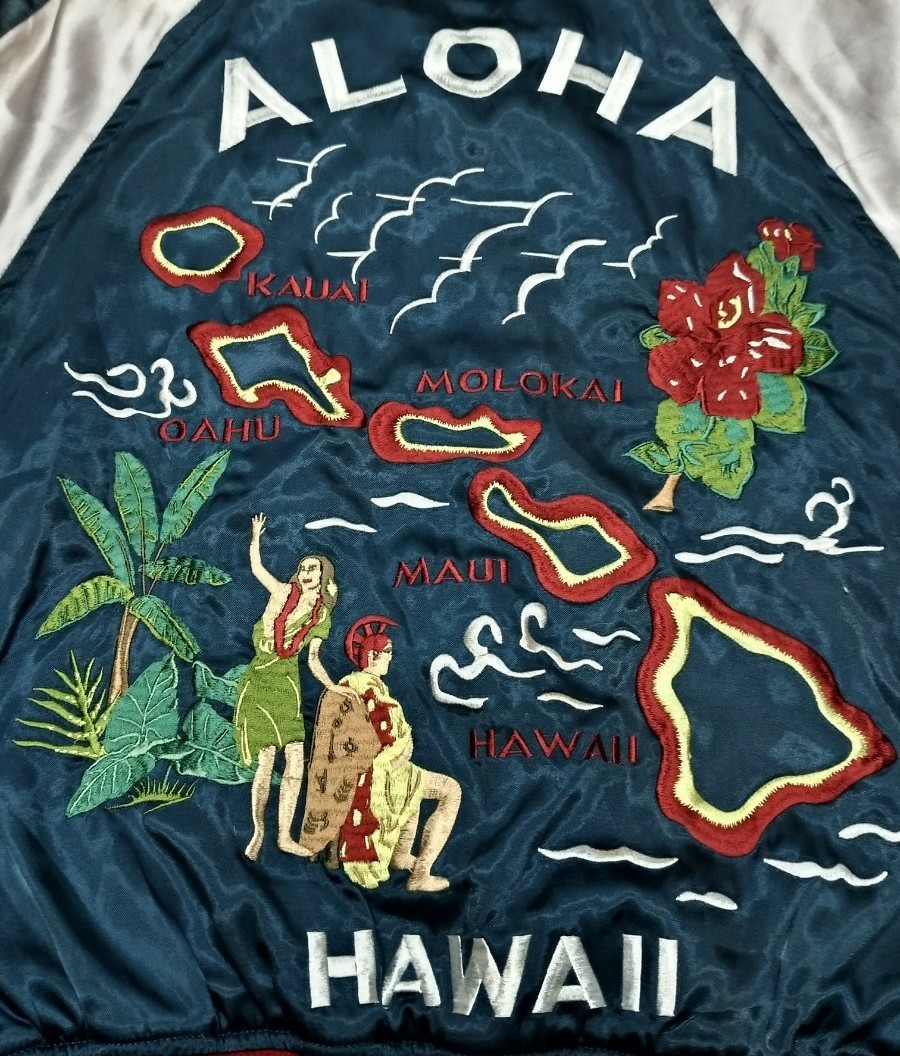 HOUSTONヒューストン HAWAII ALOHA スカジャンsizeFREE｜PayPayフリマ