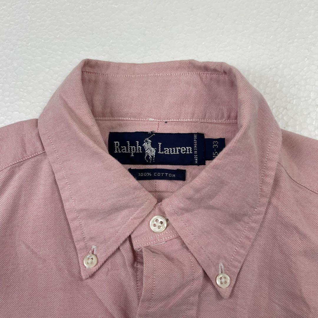 POLO　Ralph Lauren ポロ ラルフローレン オックスフォードシャツ ピンク_画像3