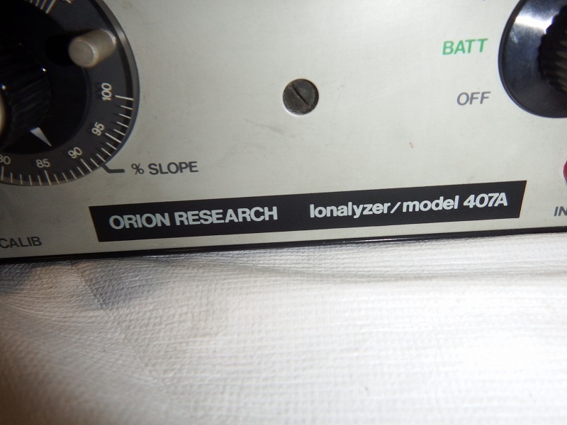 ■ガラス電極水素イオン濃度計　ORION RESEARCH LONALYZER 407A　specific Ion meter　電源OK/現状品_画像3