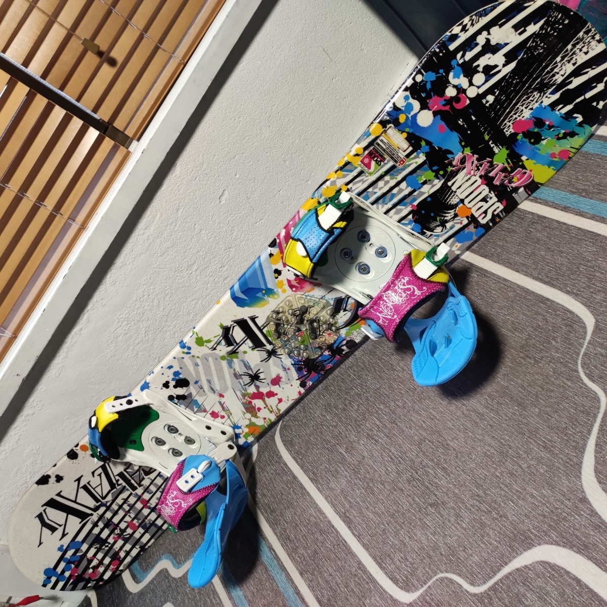 スノーボード 144 スプーン ビンディング バイン 板 レディース 子供
