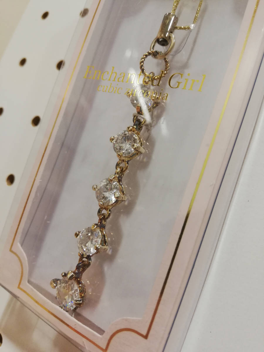 [ unopened ] Cubic Zirconia 5 ream clear accessory key holder new goods *