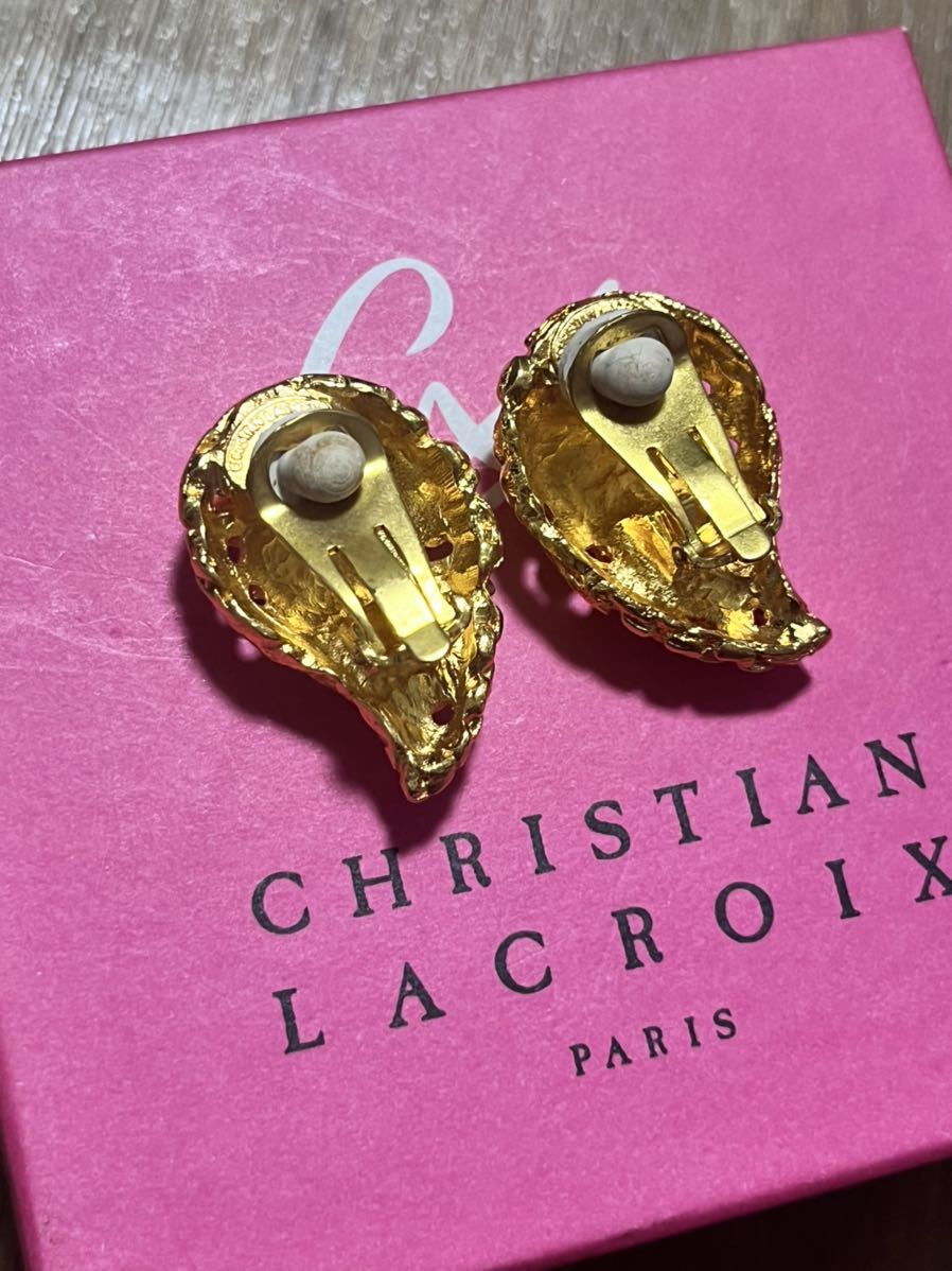 ヴィンテージ クリスチャン・ラクロワ Christian Lacroix イヤリング ゴールド アクセサリー ジュエリー