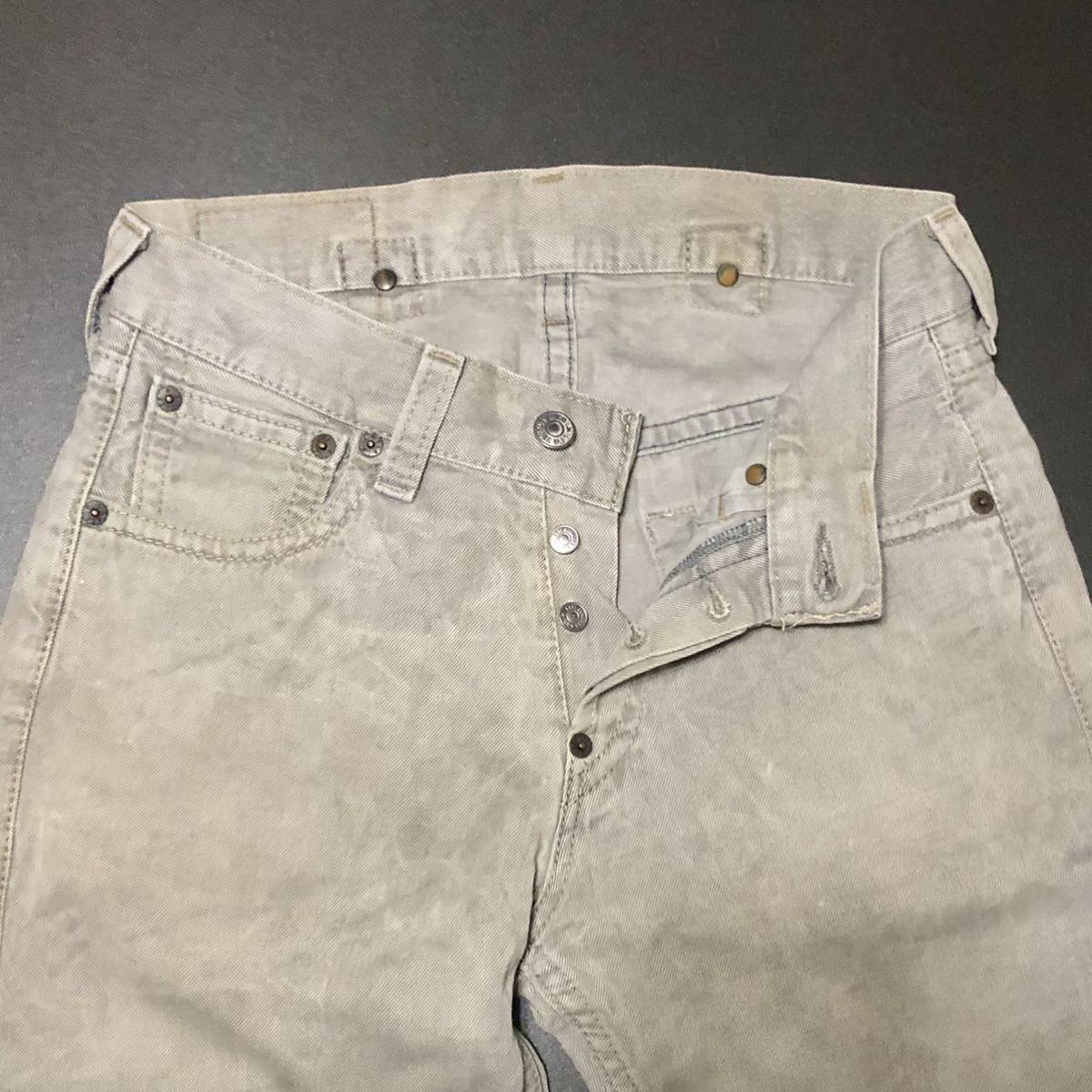 廃盤★Levi's 902-10 TYPE 1 JEANS 31★シンチバック 尾錠 デニム パンツ ジーパン ルーズフィット ジーンズ ボトムス グレー系/リーバイス_画像4