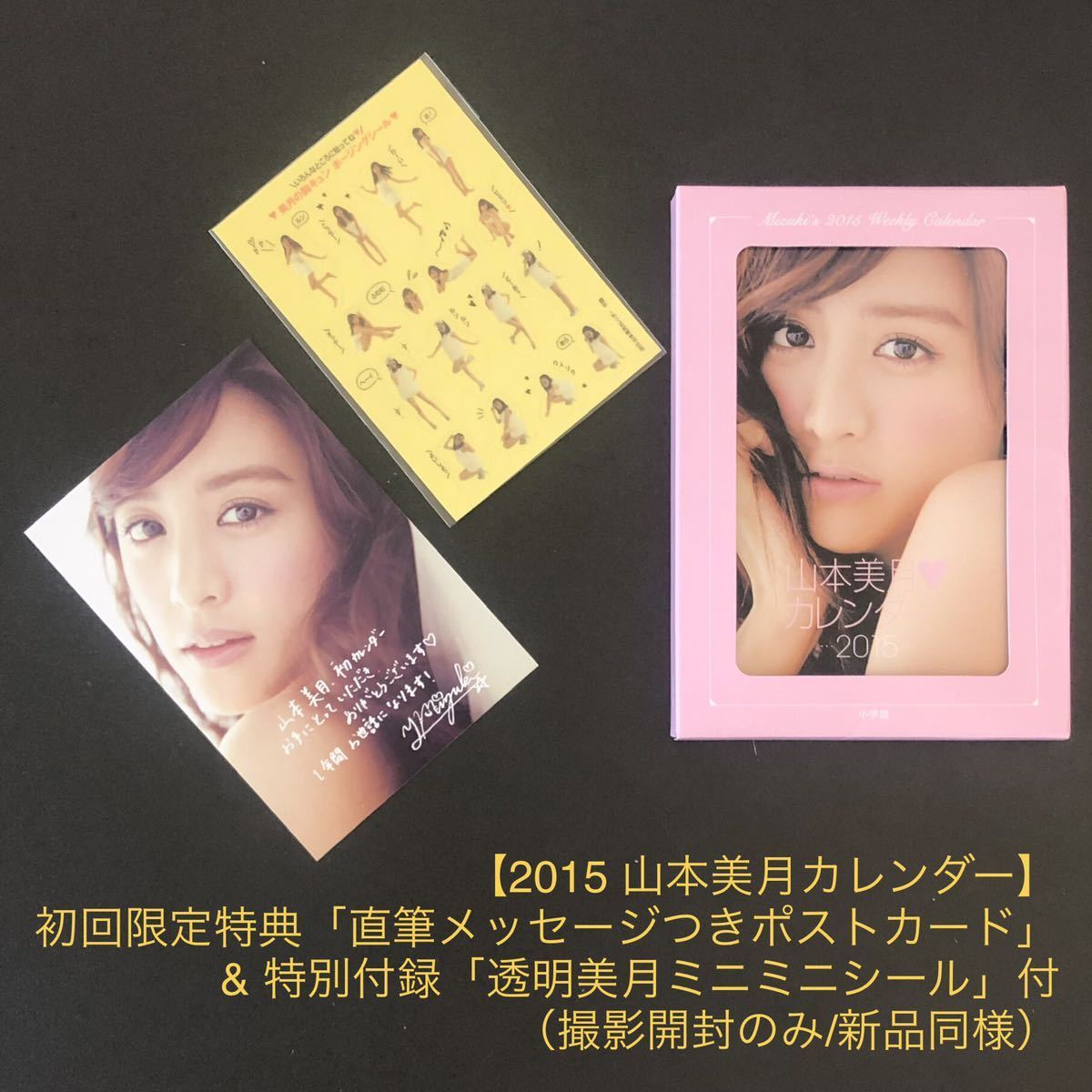 限定特典 直筆メッセージ付ポストカード&ミニミニシール付 2015 山本美