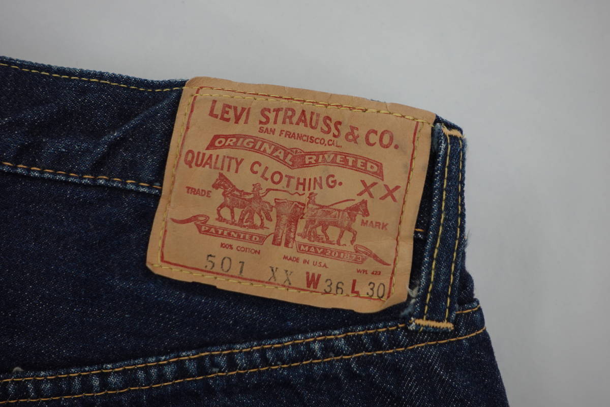 9009 LEVIS Levi`s リーバイス 501 XX 紙パッチ ギャラ 無 移行期 美品