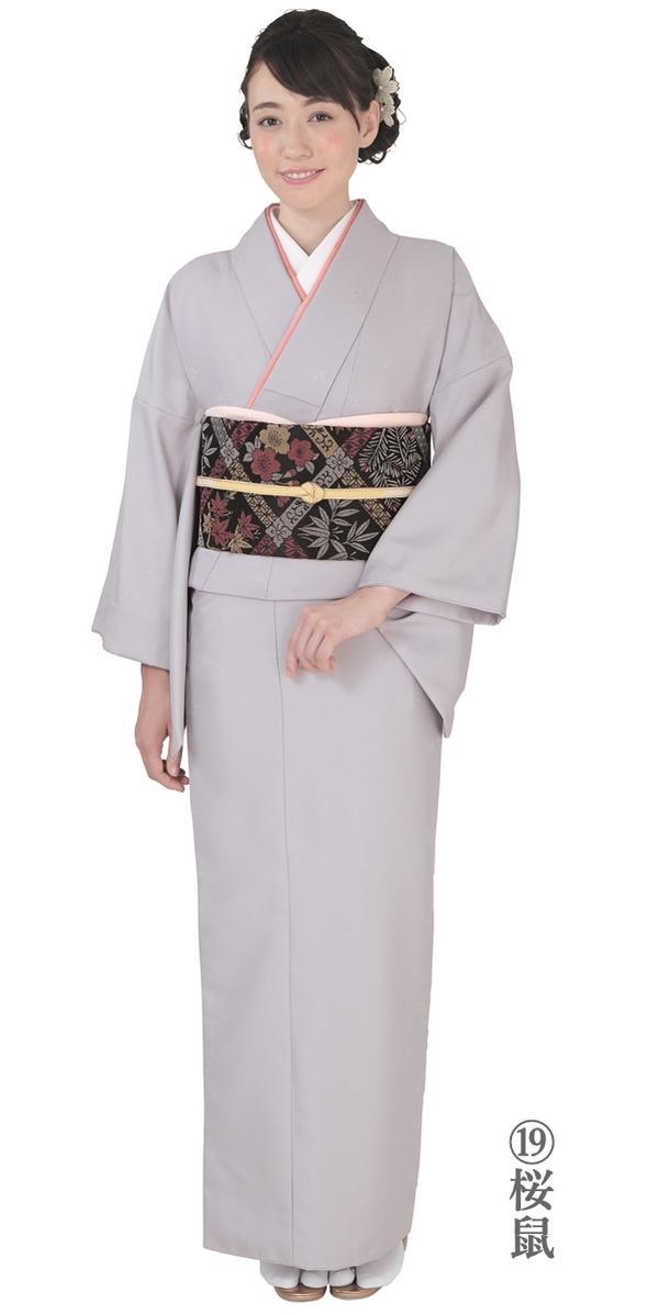 [... кимоно ][ одиночный товар ]R.K... кимоно однотонная ткань ( земля узор )[19 Sakura .]. кимоно женский (E)