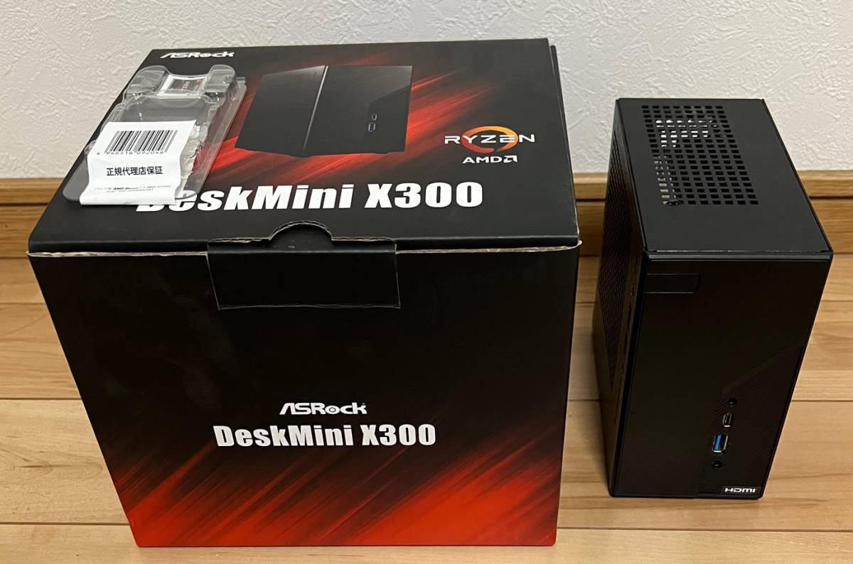 Asrock DeskMini X300 + AMD Ryzen 7 PRO 4750G + DDR4 8GB×2 +CPU