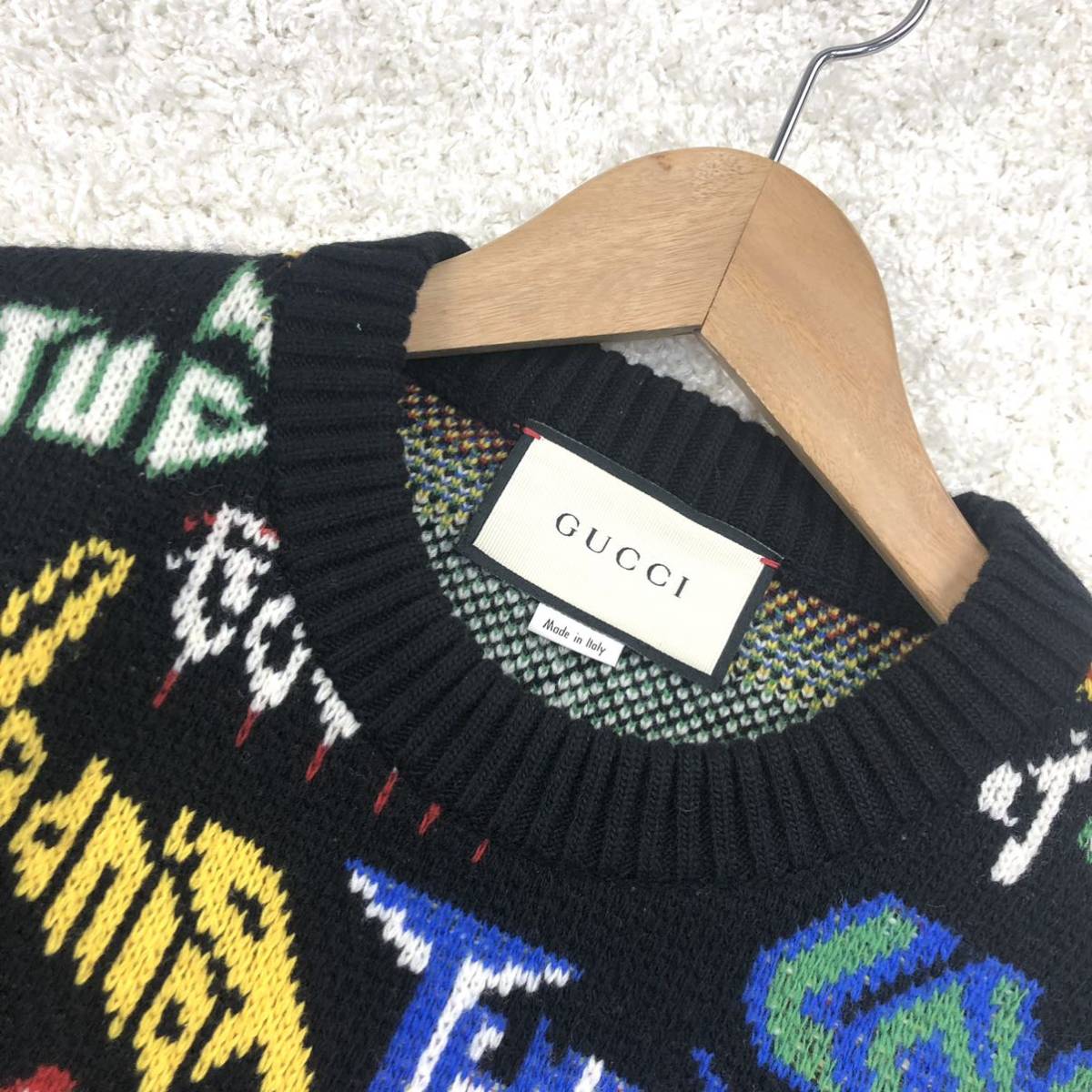 GUCCI (グッチ) メタルミックスニットセーター-