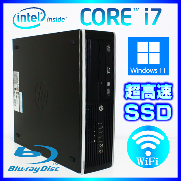 HP Windows 11 Core i7 3770 Blu-ray 大容量メモリ20GB HD7450 高速SSD 