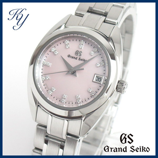 83 送料無料 3ヶ月保証付き 磨き済み 美品 本物 人気 Grand Seiko グランドセイコー STGF277 4J52-0AC0 ダイヤ シェル レディース 時計