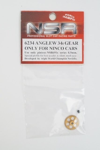  new goods NSR 1/32 ANGLEW 34t Gear only for NSR CARS angle Winder gear 6234 slot car 