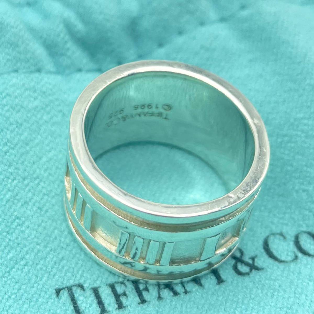 【廃盤】ティファニー TIFFANY&Co. アトラス ワイド シルバー リング 9号 指輪