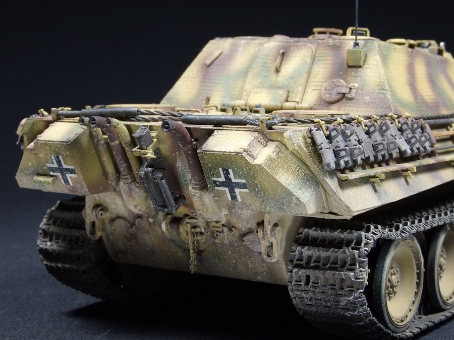 ★☆ヤークトパンターG1 初期生産車/第654重駆逐戦車大隊/フランス1944 1/35 ドラゴン 完成品_画像10