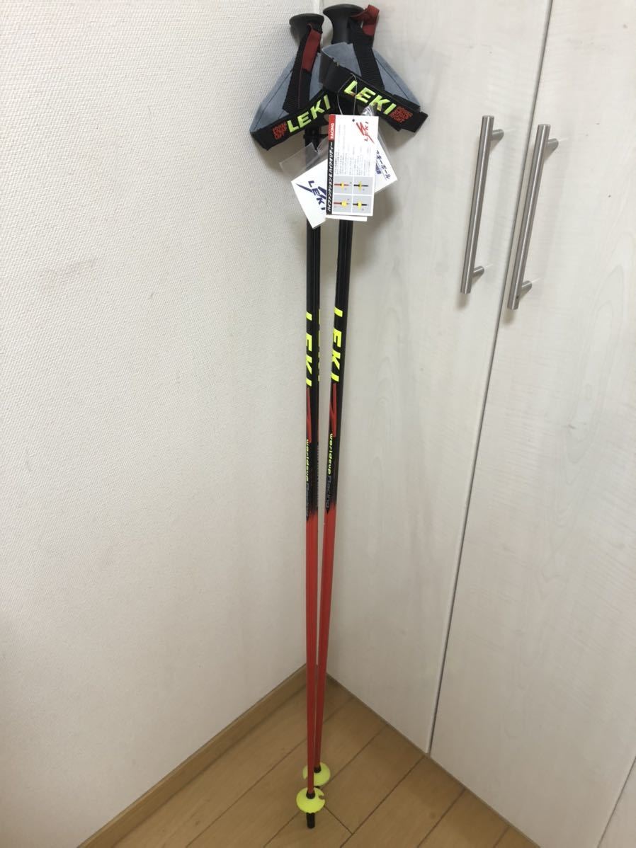 LEKI WORLD CUP SLポール 125cm 新品未使用タグ付き レキ スキー