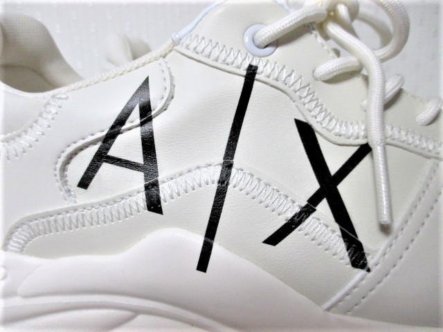 *ARMANI EXCHANGE Armani Exchange Logo объем подошва спортивные туфли / мужской /9* новый продукт полная распродажа модель 