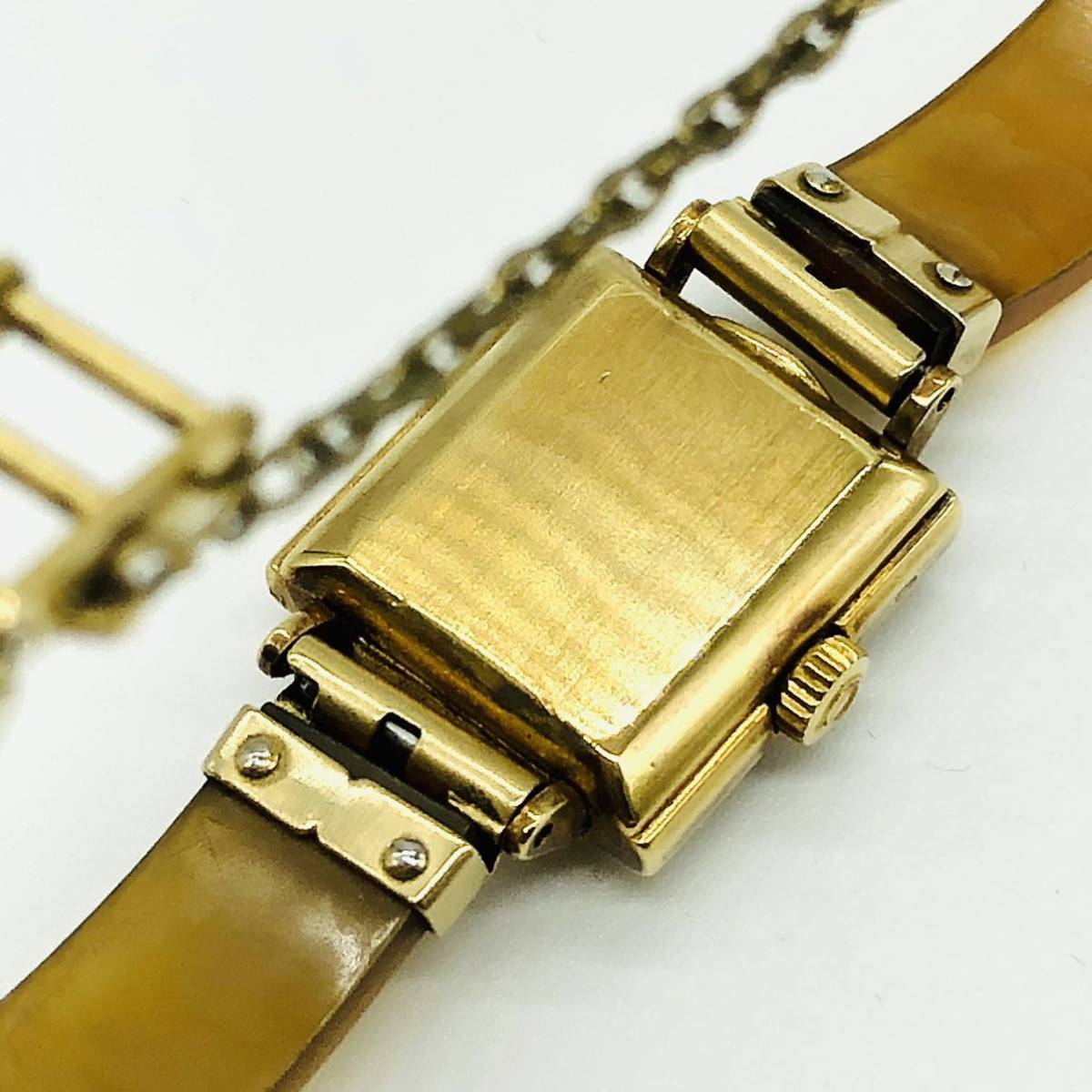 稼働品☆OMEGA☆18K】D-481 オメガ 手巻き 腕時計 750 金 ゴールド